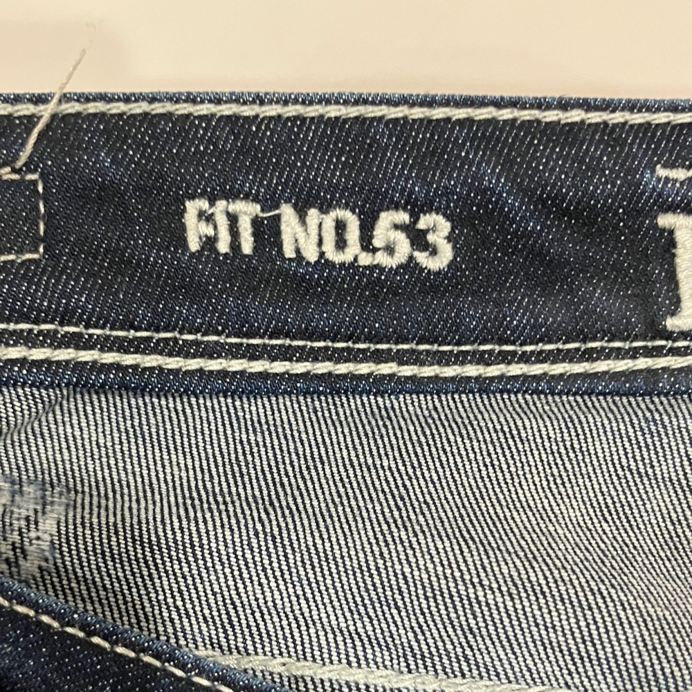 Buckle Dark Blue Ripped Women Jeans - Picture 10 of 13